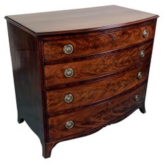 Bow Front Mahogany Chest of Drawers