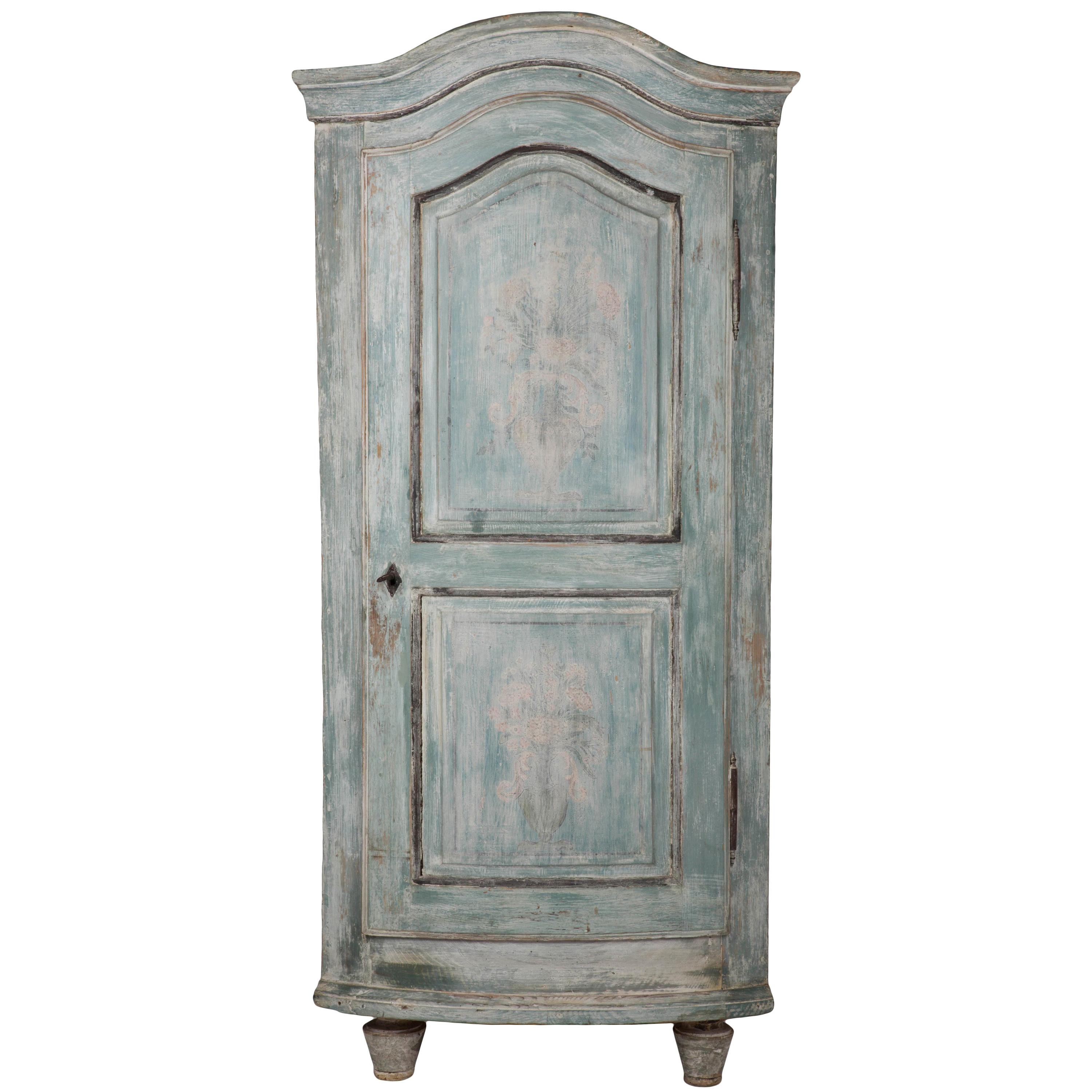 Bow Fronted Corner Cupboard, circa 1780