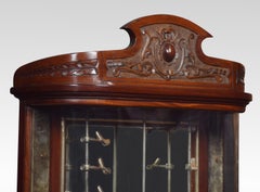Bow Fronted Glass Pipe Display Cabinet