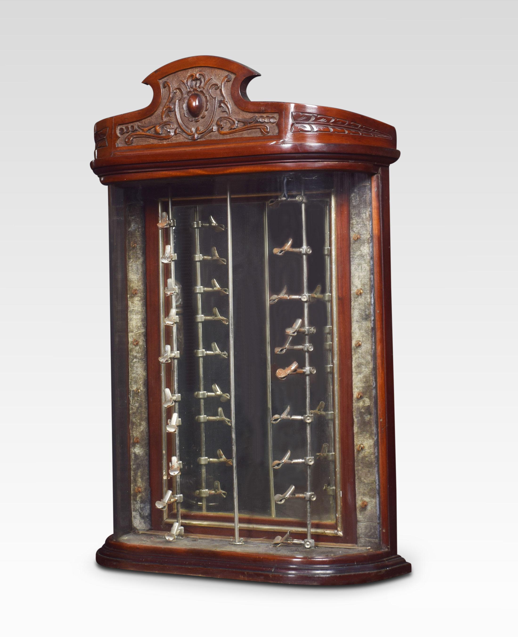 glass pipe display case