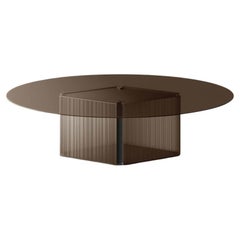 Bow Glass Dining Table, Designed by Massimo Castagna, Made in Italy