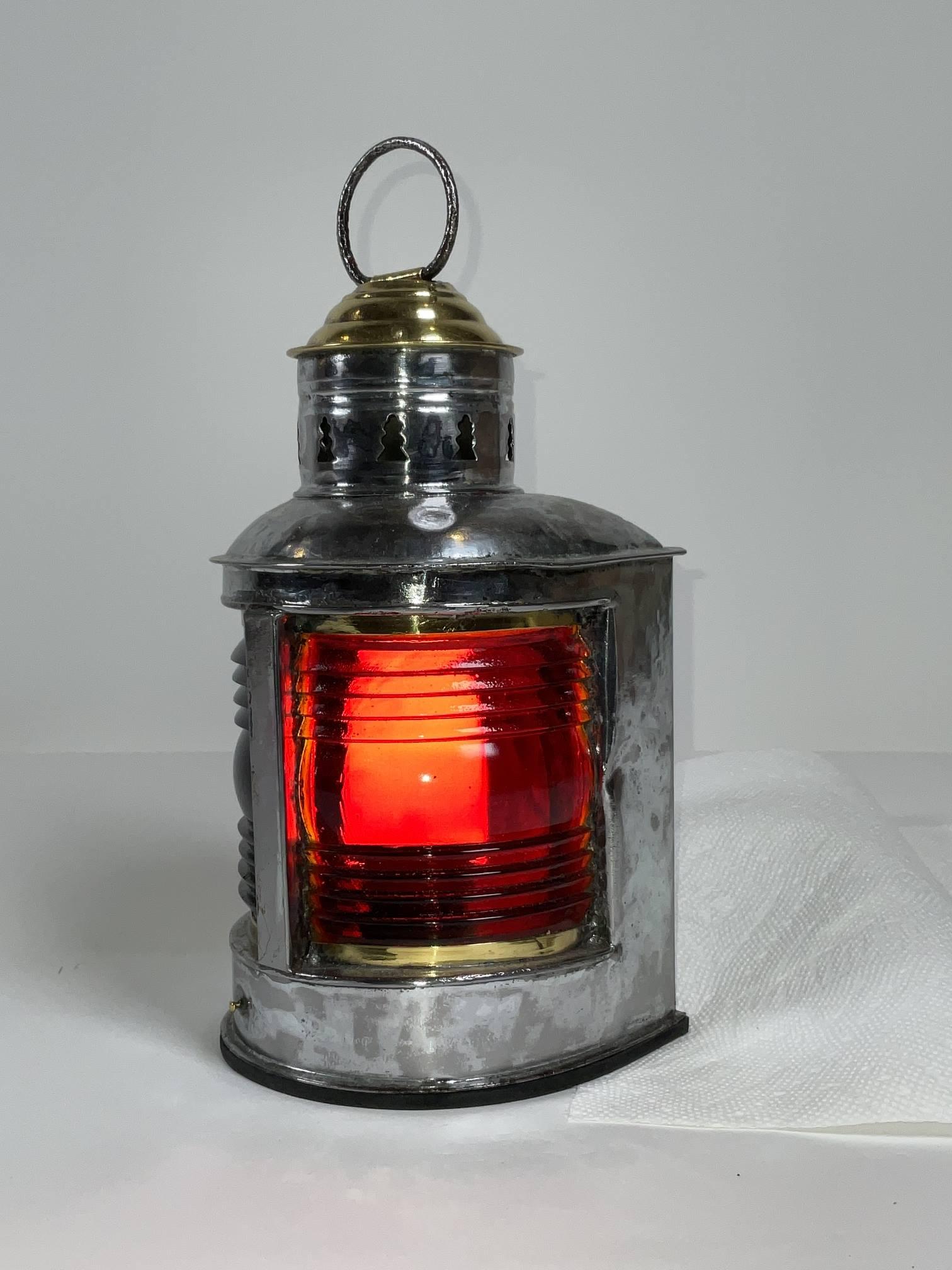 Bow Lantern from a Boat In Good Condition For Sale In Norwell, MA