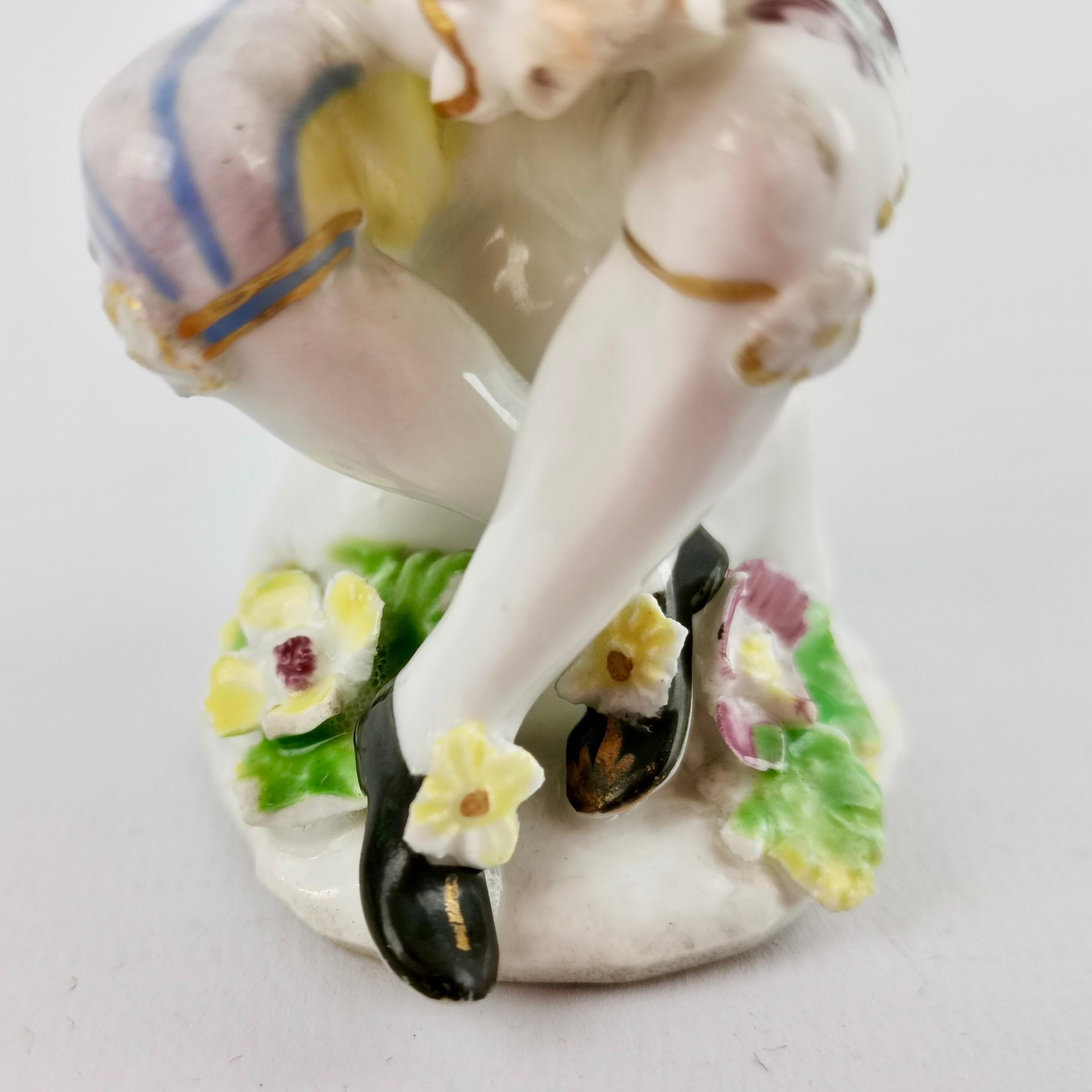 Paire de figures en porcelaine Arlecchino et Columbina, Rococo vers 1758 en vente 7