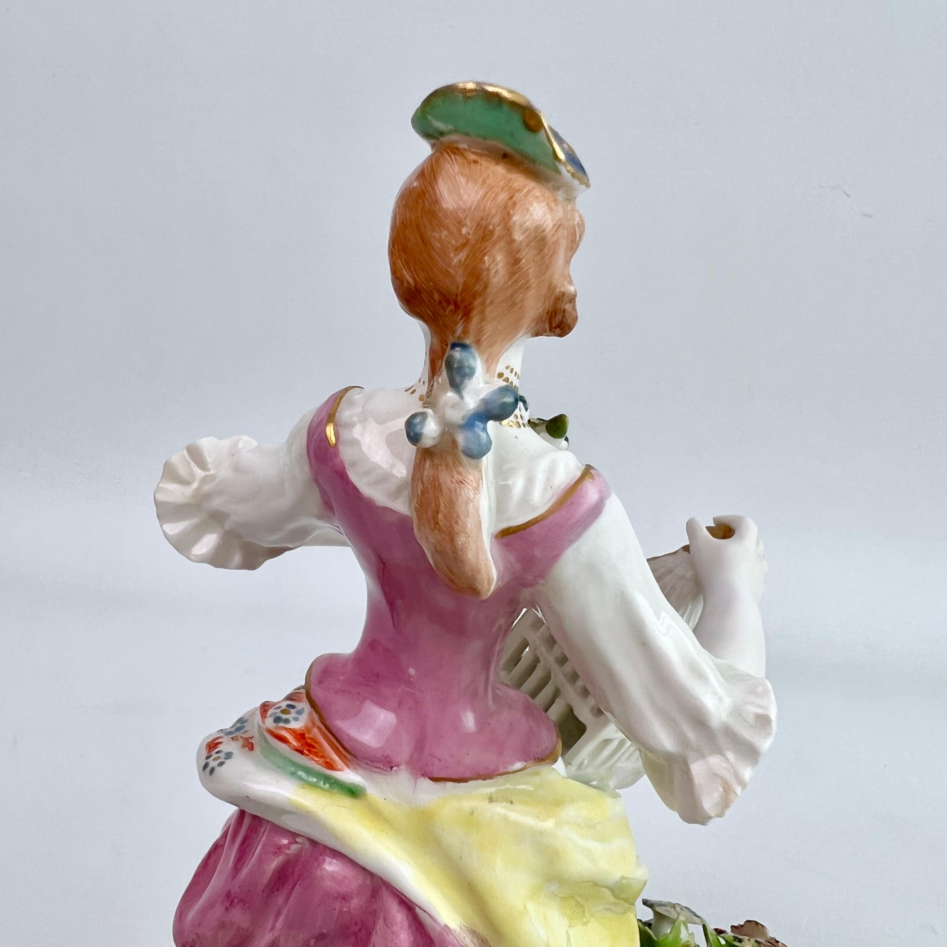 Bow Pair of Porcelain Figures of Liberty & Matrimony, Rococo 1760-1764 For Sale 3