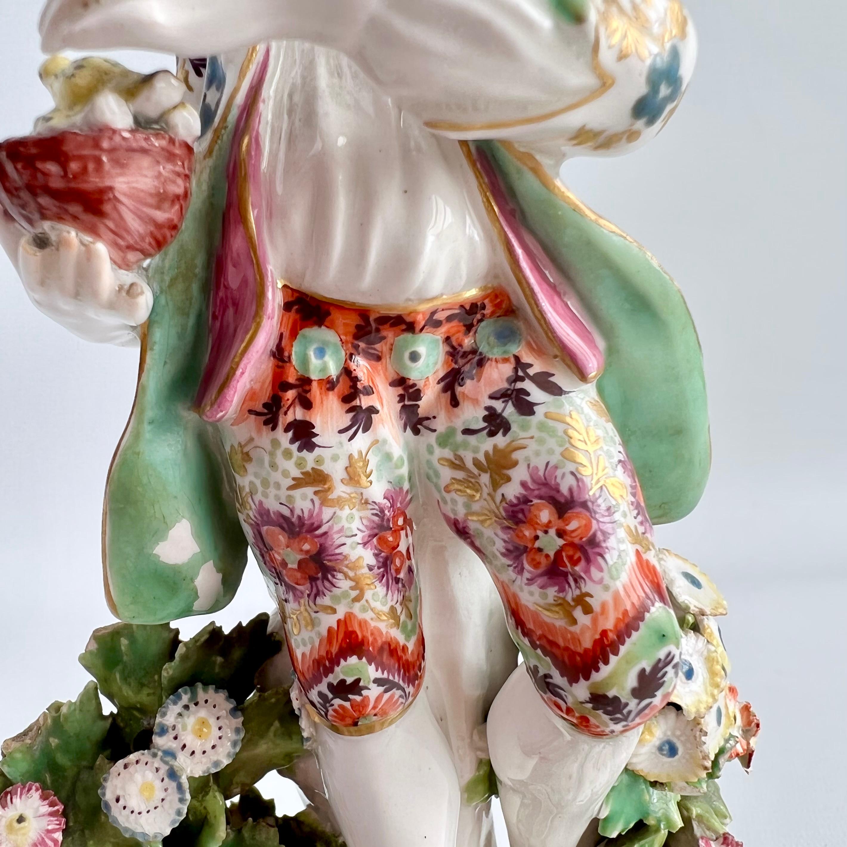 Bow Pair of Porcelain Figures of Liberty & Matrimony, Rococo 1760-1764 For Sale 7