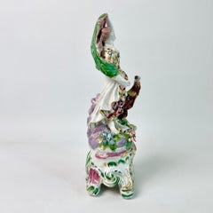 Bow Porcelain Figure of Juno with Eagle 'Jupiter', Rococo Ca 1765