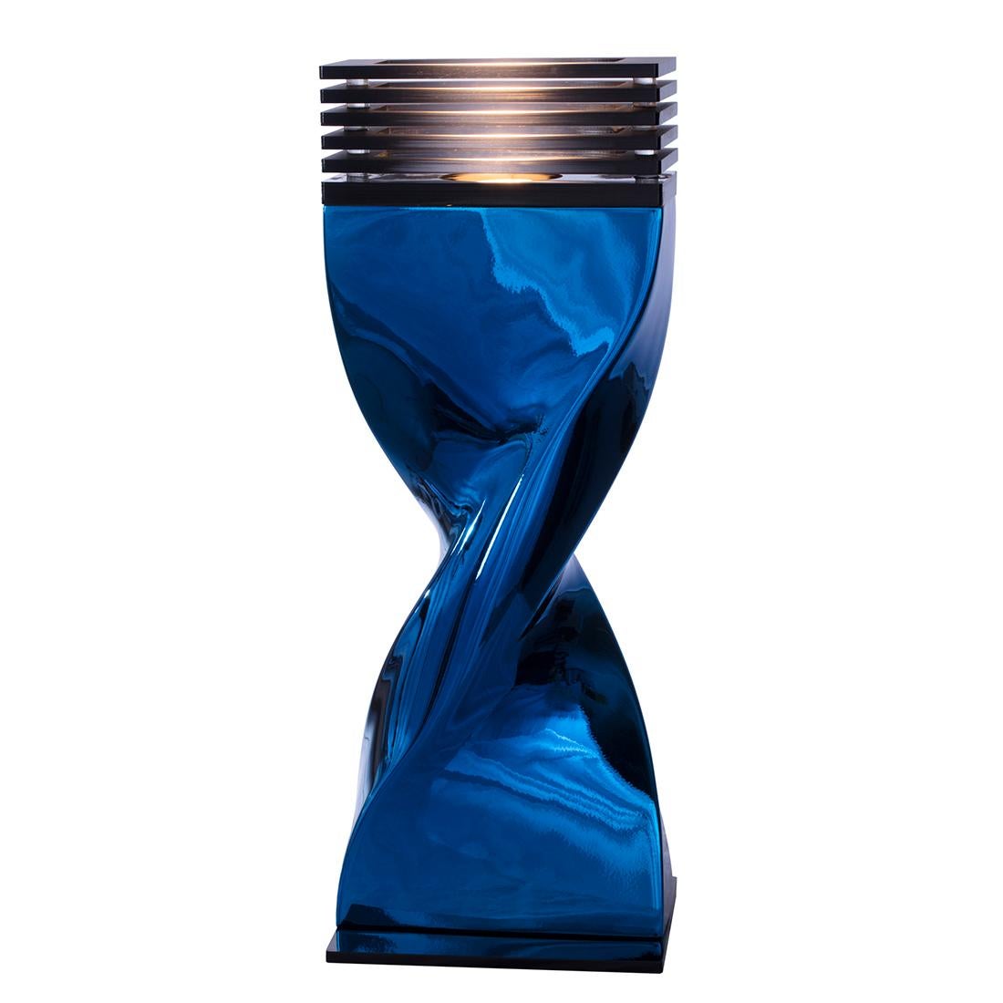 Lámpara de Sobremesa Bow Tie Alu Azul XL o L Francés en venta