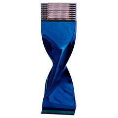 Lampe de table Bow Tie Alu Bleu XL ou L