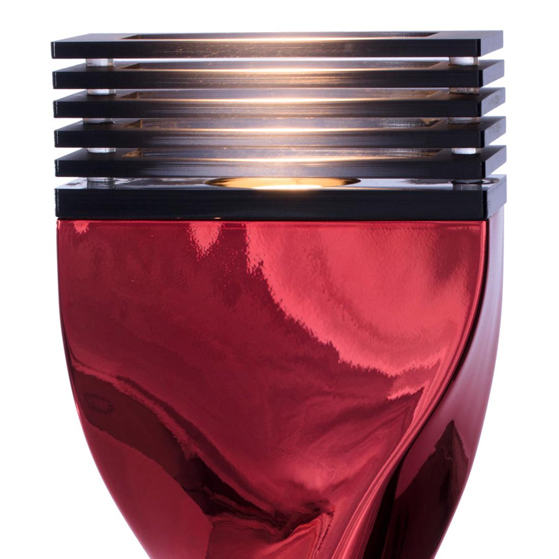 Bow Tie Alu Red Extra Large or Large Table Lamp For Sale 2