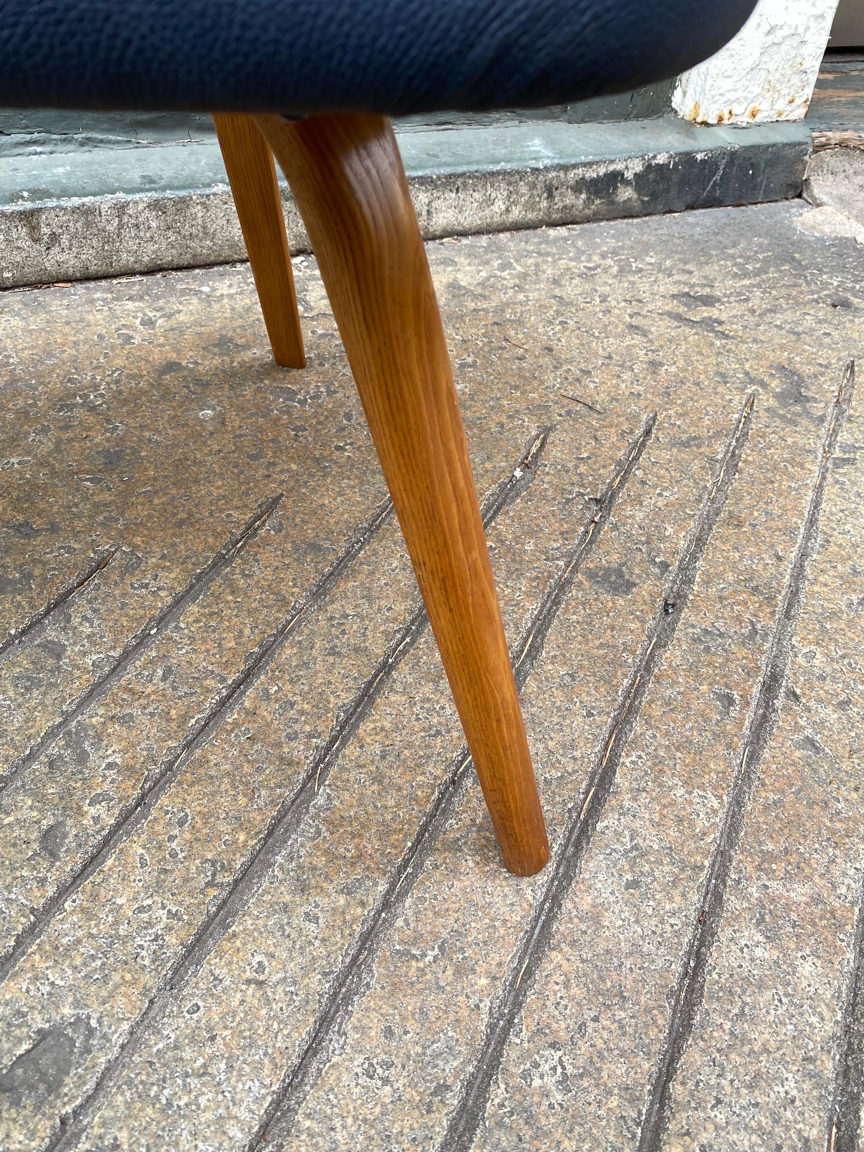 Mid-Century Modern Bow-Wood for Steiner Leather Triangle Table