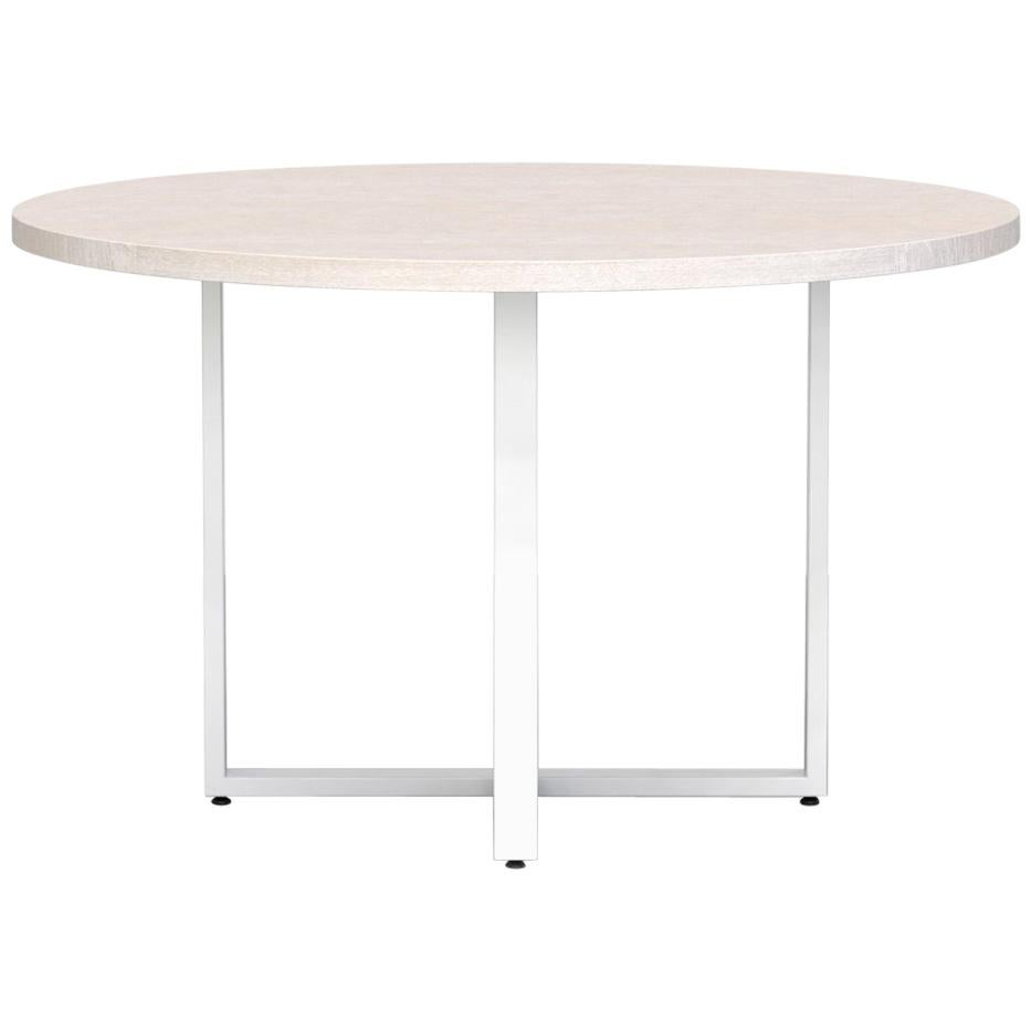 Bowen Round Table 60", White Washed Ash