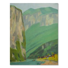 Bowen Yang Landscape Original Oil On Canvas "Landscape"