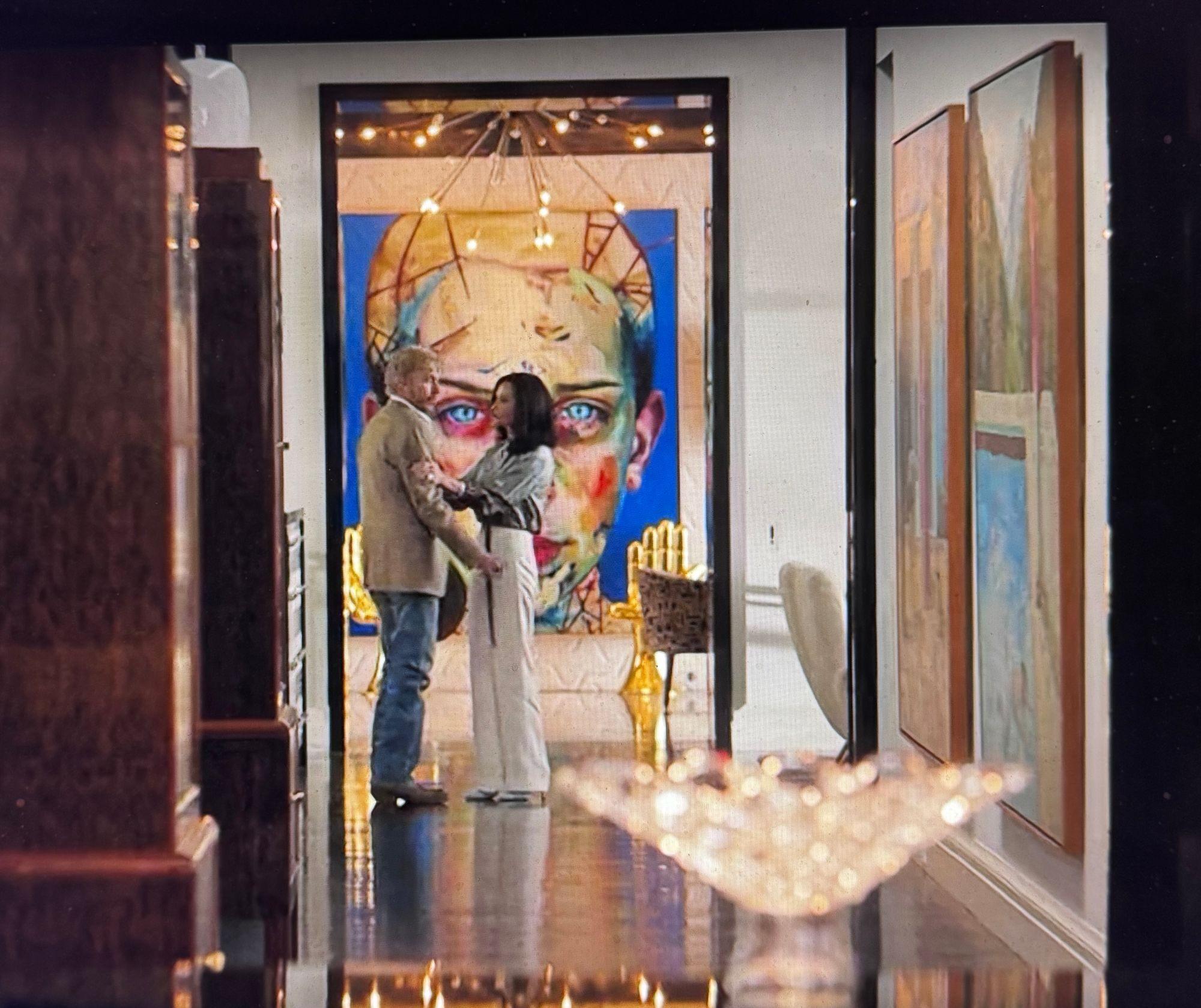 Justin Bower 'Blue Boy 2' Abstract Oil on Canvas Featured in Landman Series For Sale 2