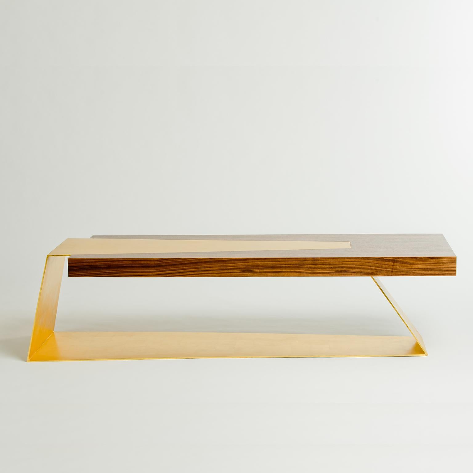 The Bowery bench endeavors to explore how the structural elements of the bench can become unique aesthetic elements. The metal and wood do not simply exist together within this piece of furniture, but instead they react to and compliment one