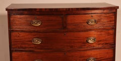 Bowfront Chest Of Drawers In Mahogany, Early 19th Century