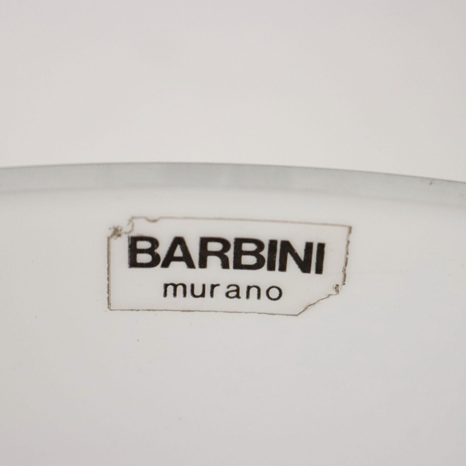 Murano Glass Bowl and Vase Man, Barbini Glass, Italy, 1970s-1980s For Sale