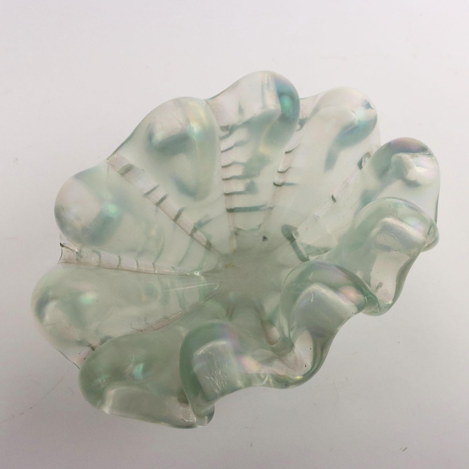 Mid-20th Century Bowl Barovier Man. Glass Italy 1940s For Sale