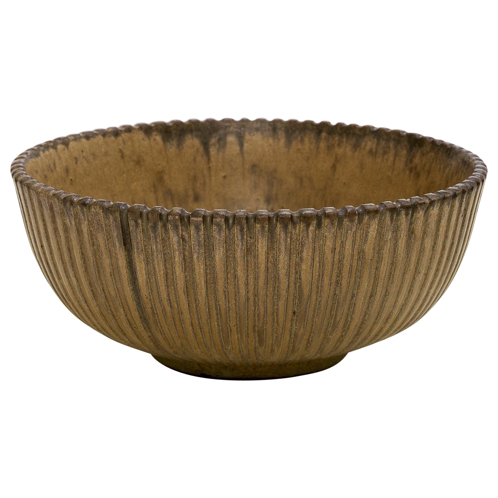 Bowl by Danish Ceramist Arne Bang For Sale