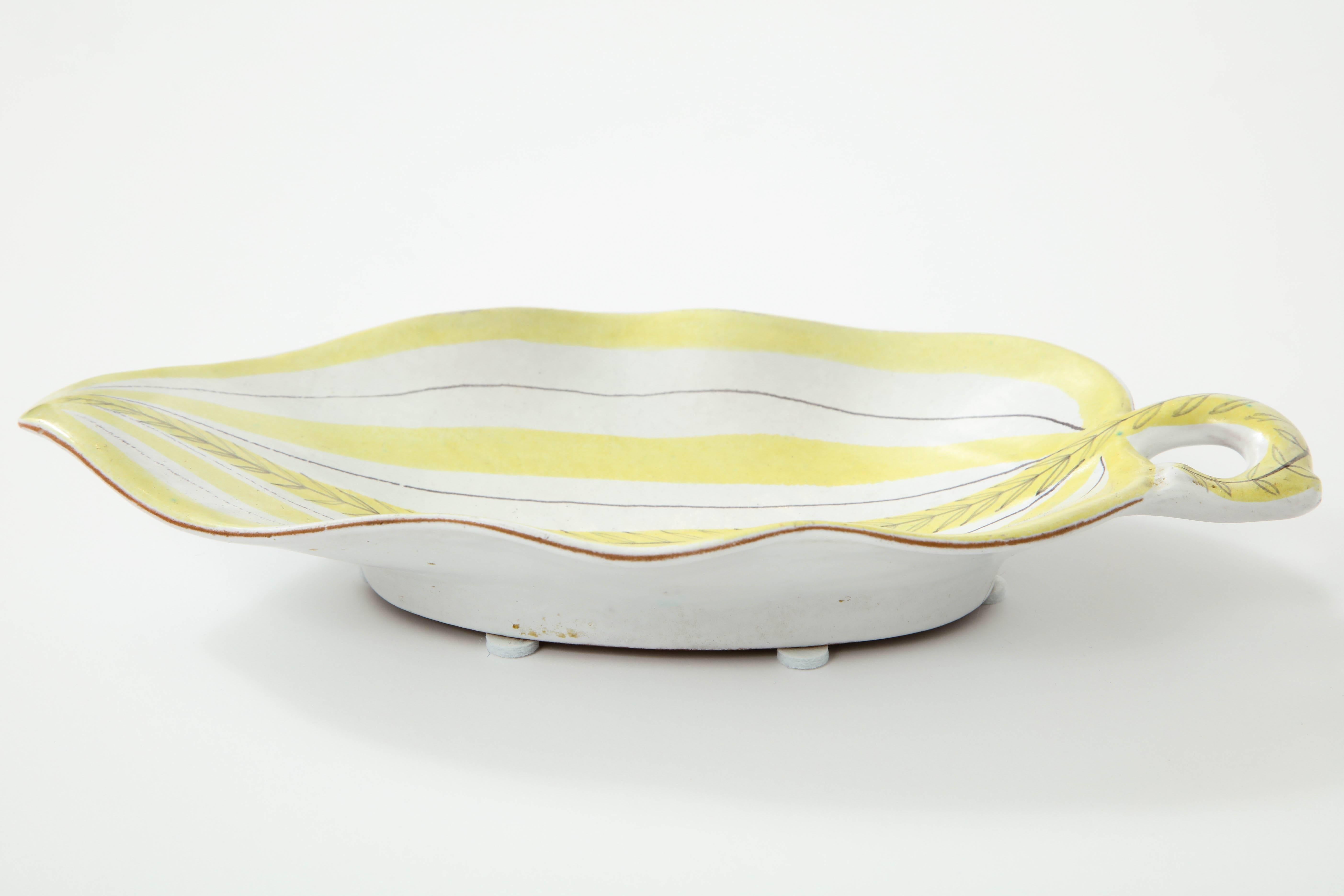Ceramic Bowl by Stig Lindberg, Scandinavian Midcentury, Faience, circa 1950 1