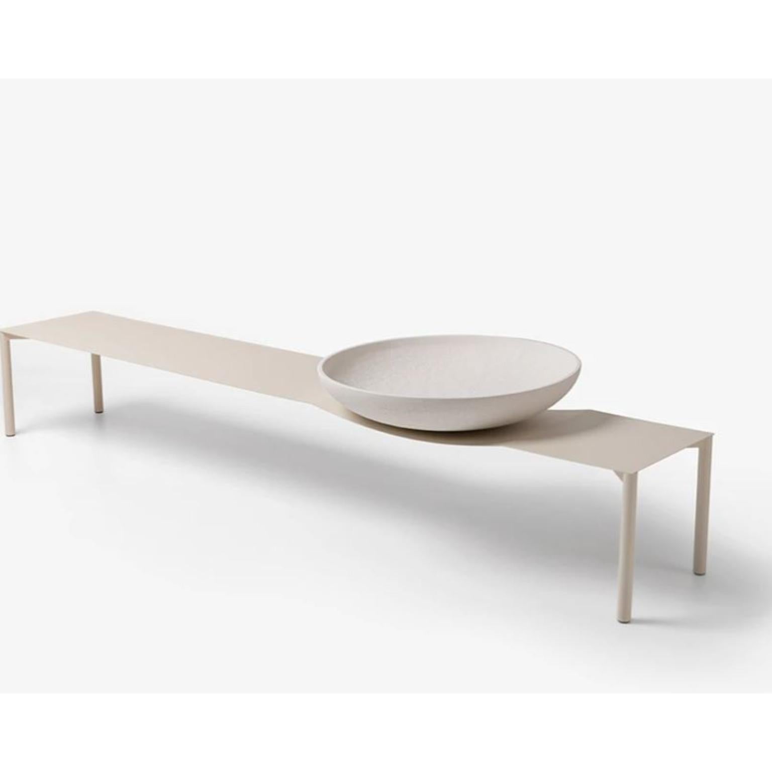 Ceramic Bowl Console Table by Wentz For Sale