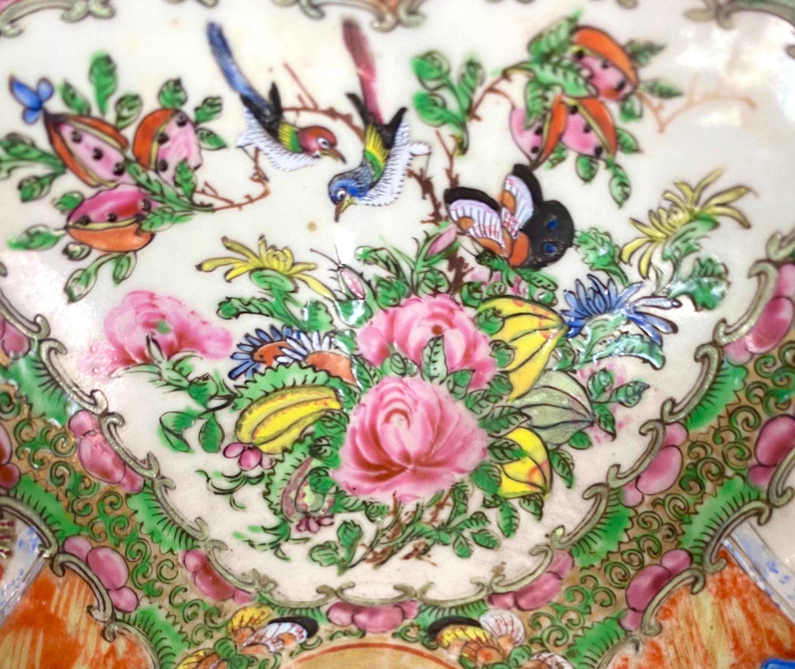 Bowl - cup - salad bowl - Famille Rose - Canton - China 19th Qing For Sale 5