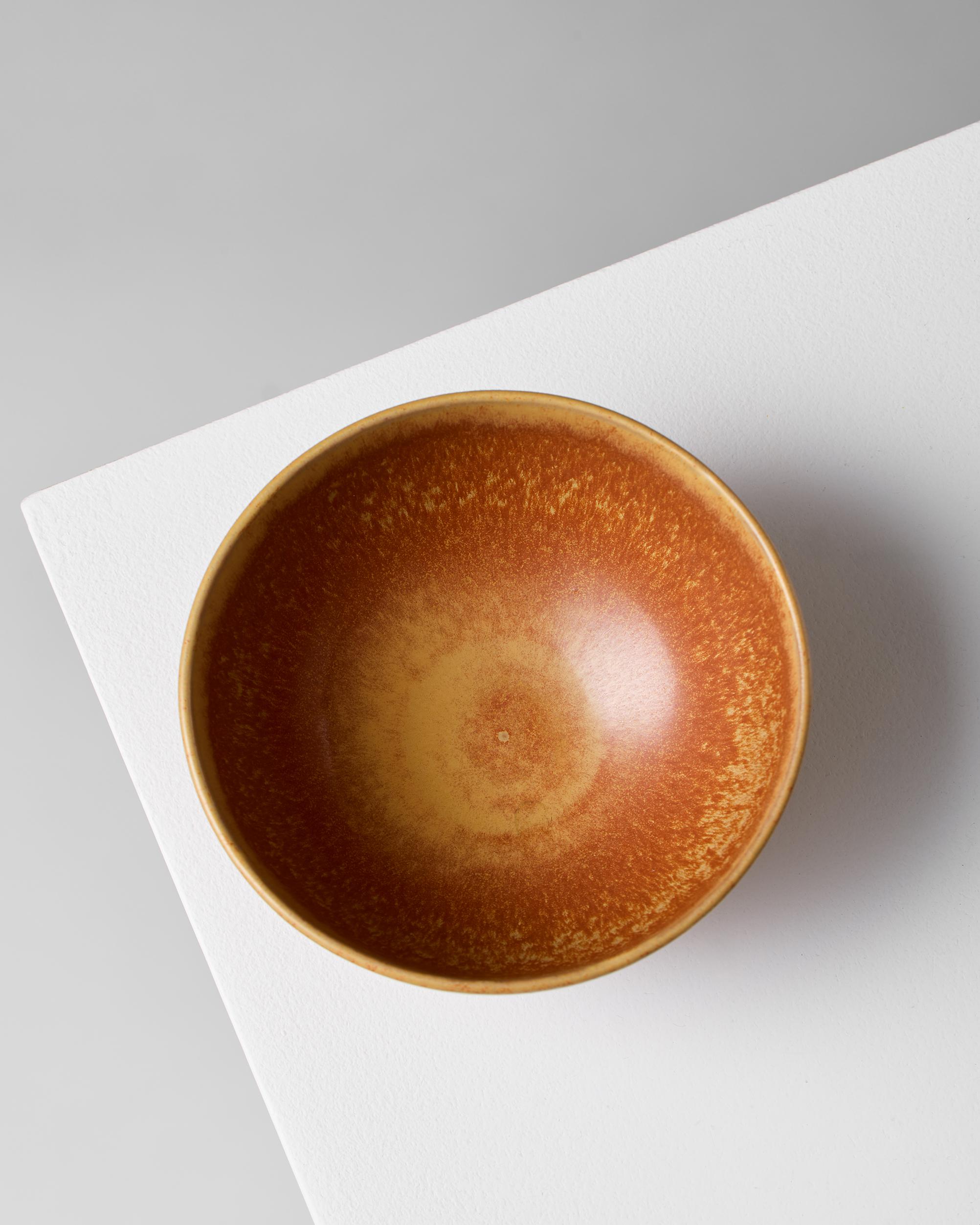 Stoneware Bowl designed by Gunnar Nylund, Rörstrand Sweden, 1950s For Sale