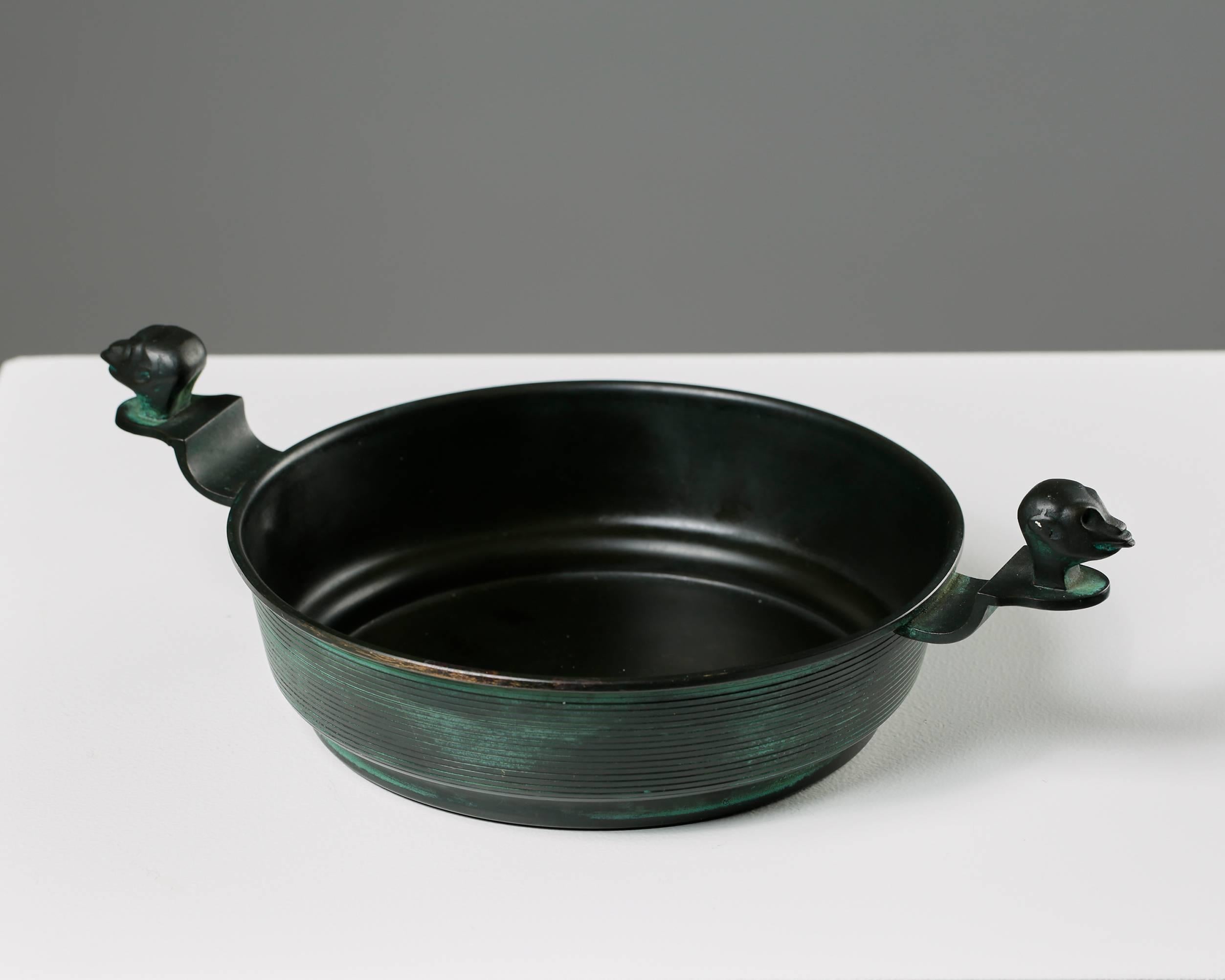 Scandinavian Modern Bowl Designed by Nils Fougstedt for FAK, Sweden, 1920s