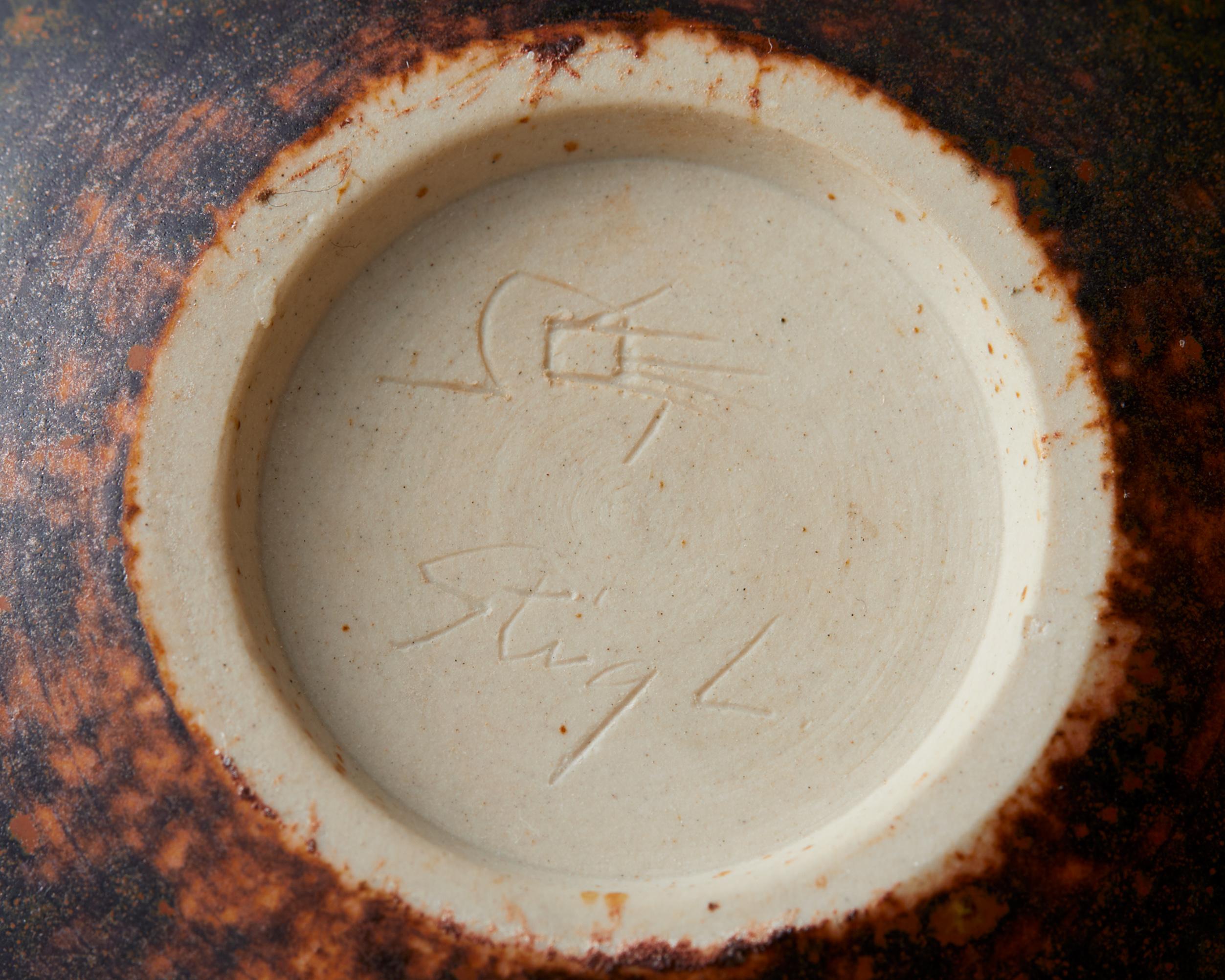 Ceramic Bowl Designed by Stig Lindberg for Gustavsberg, Sweden, 1950s