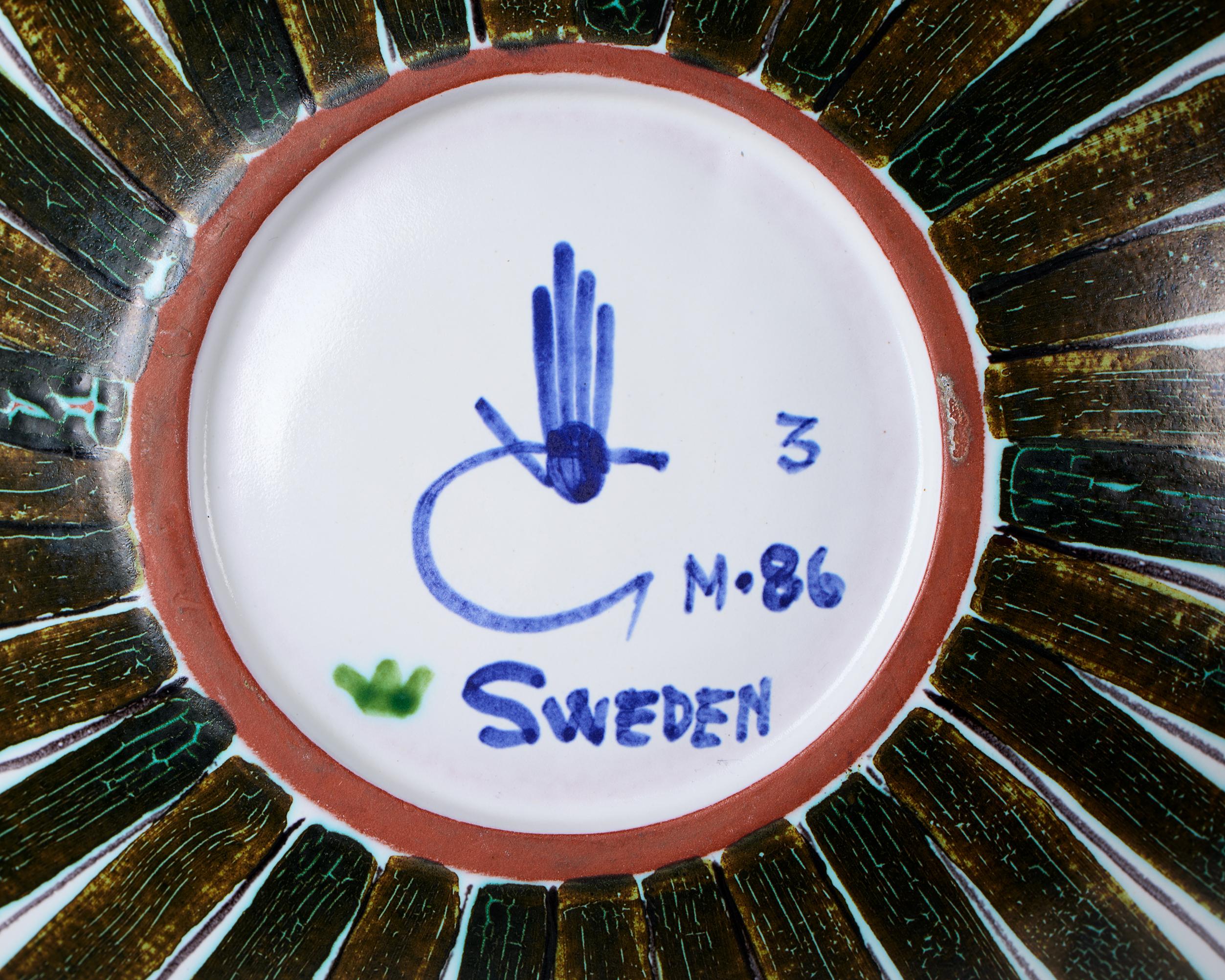 Cuenco diseñado por Stig Lindberg, Gustavsberg Suecia, años 50 en venta 5