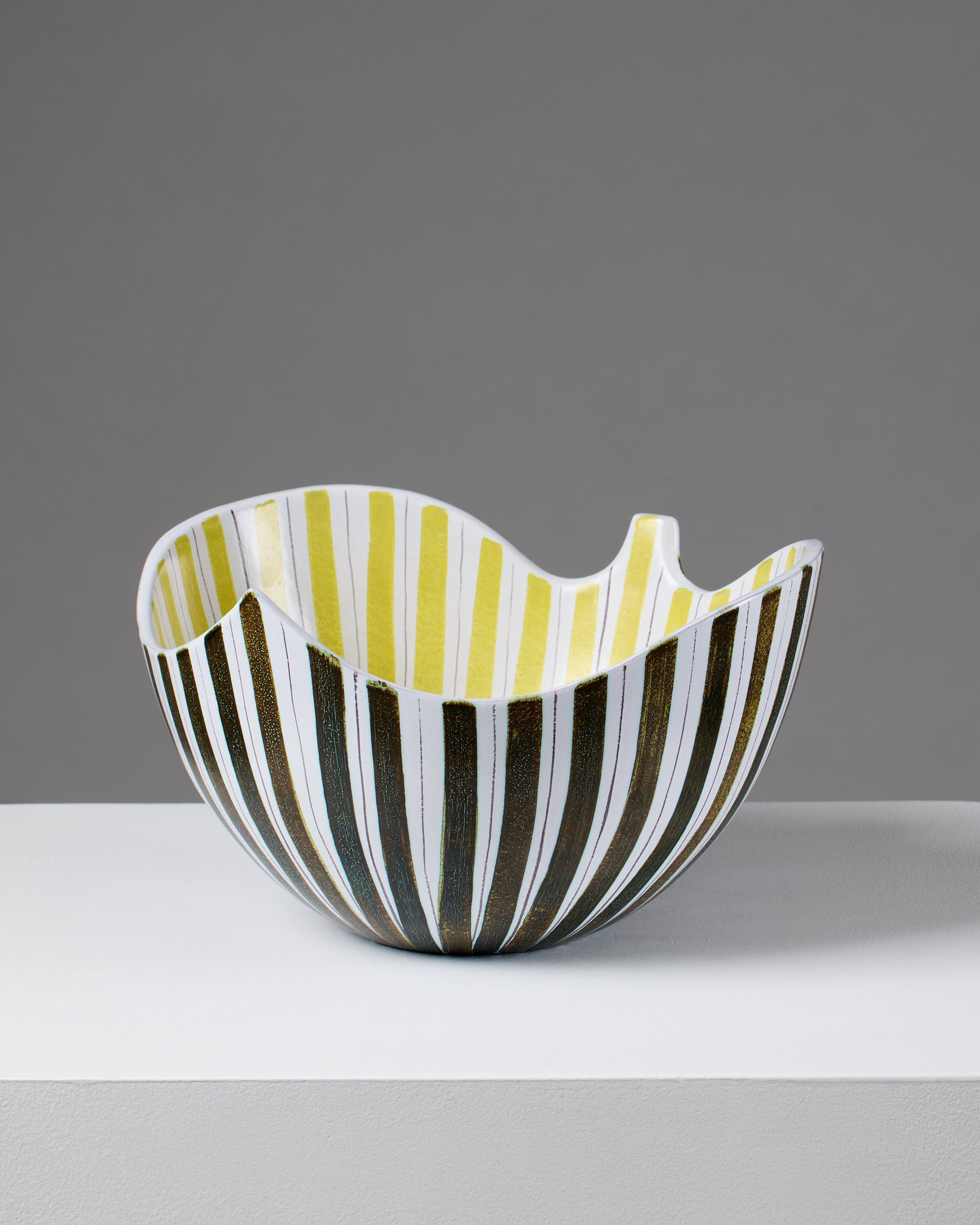 Cuenco diseñado por Stig Lindberg, Gustavsberg Suecia, años 50 Sueco en venta