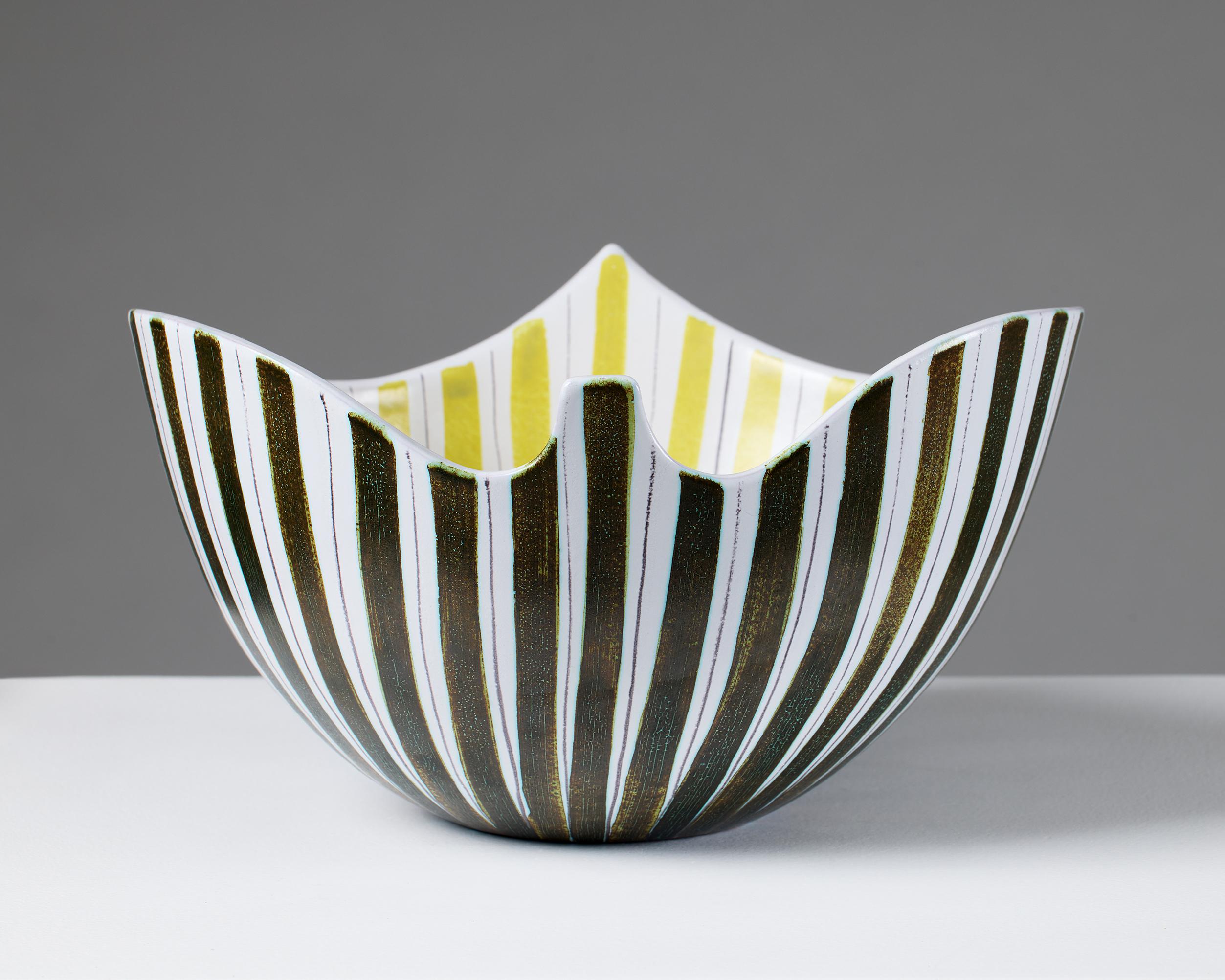 Cuenco diseñado por Stig Lindberg, Gustavsberg Suecia, años 50 Gres en venta