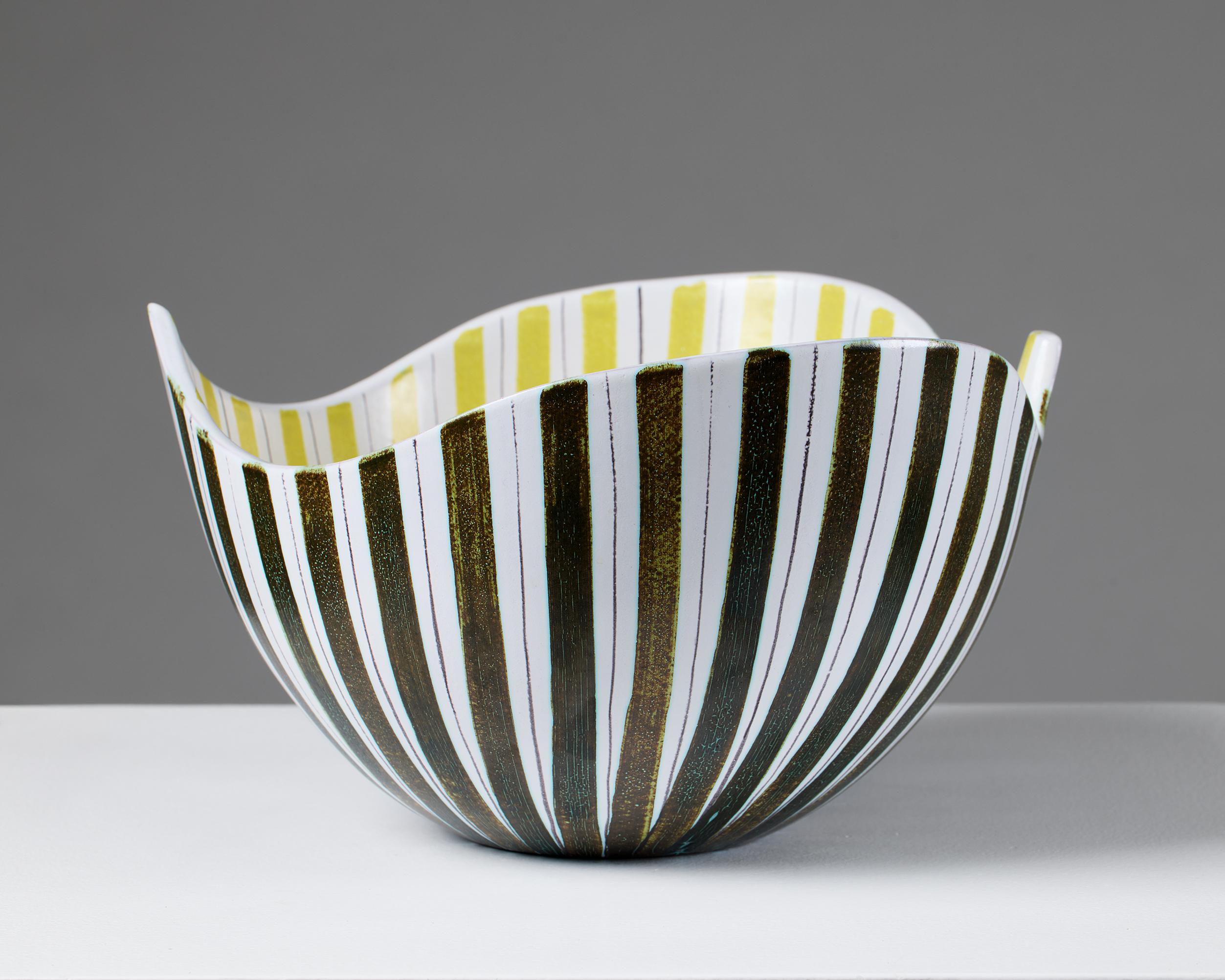 Cuenco diseñado por Stig Lindberg, Gustavsberg Suecia, años 50 en venta 1