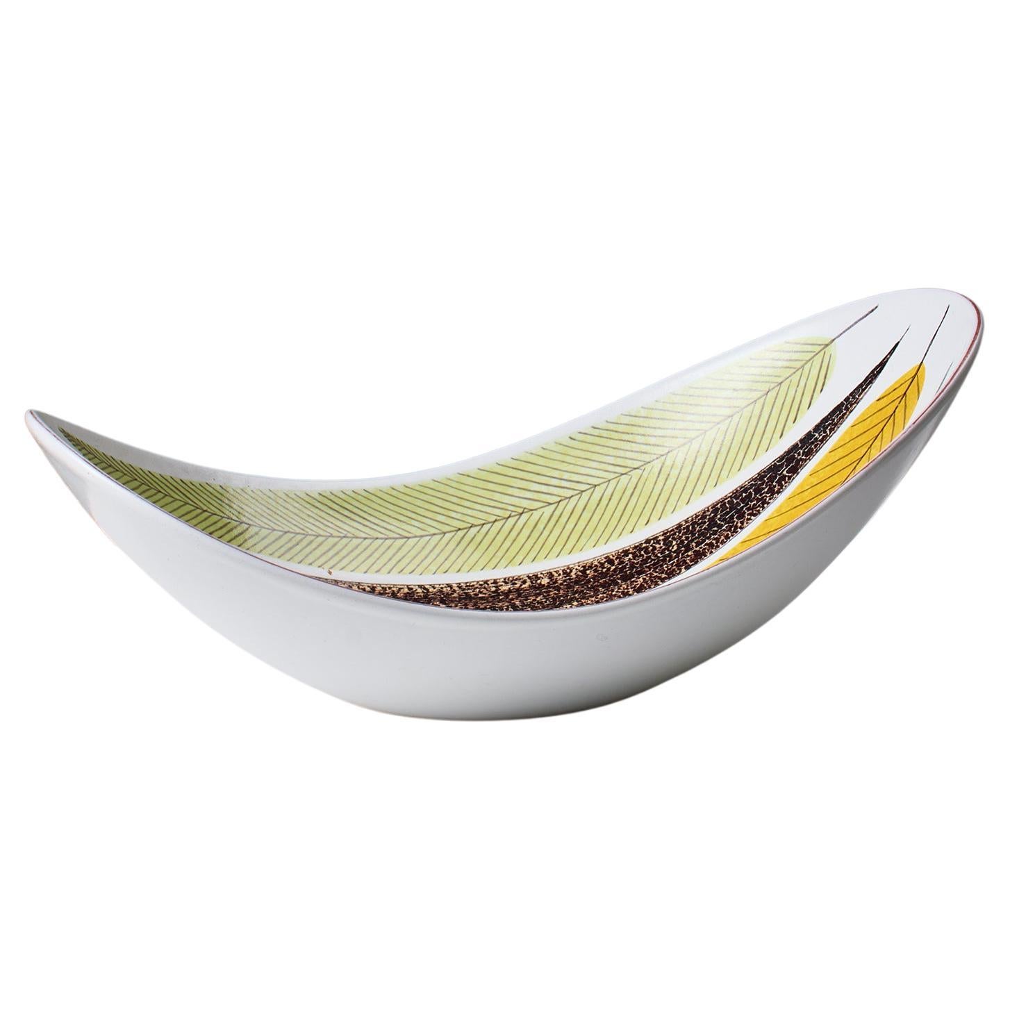 Cuenco de cerámica de loza de colores de Stig Lindberg - Gustavsberg Studio, años 50