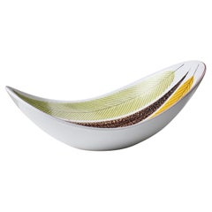 Cuenco de cerámica de loza de colores de Stig Lindberg - Gustavsberg Studio, años 50