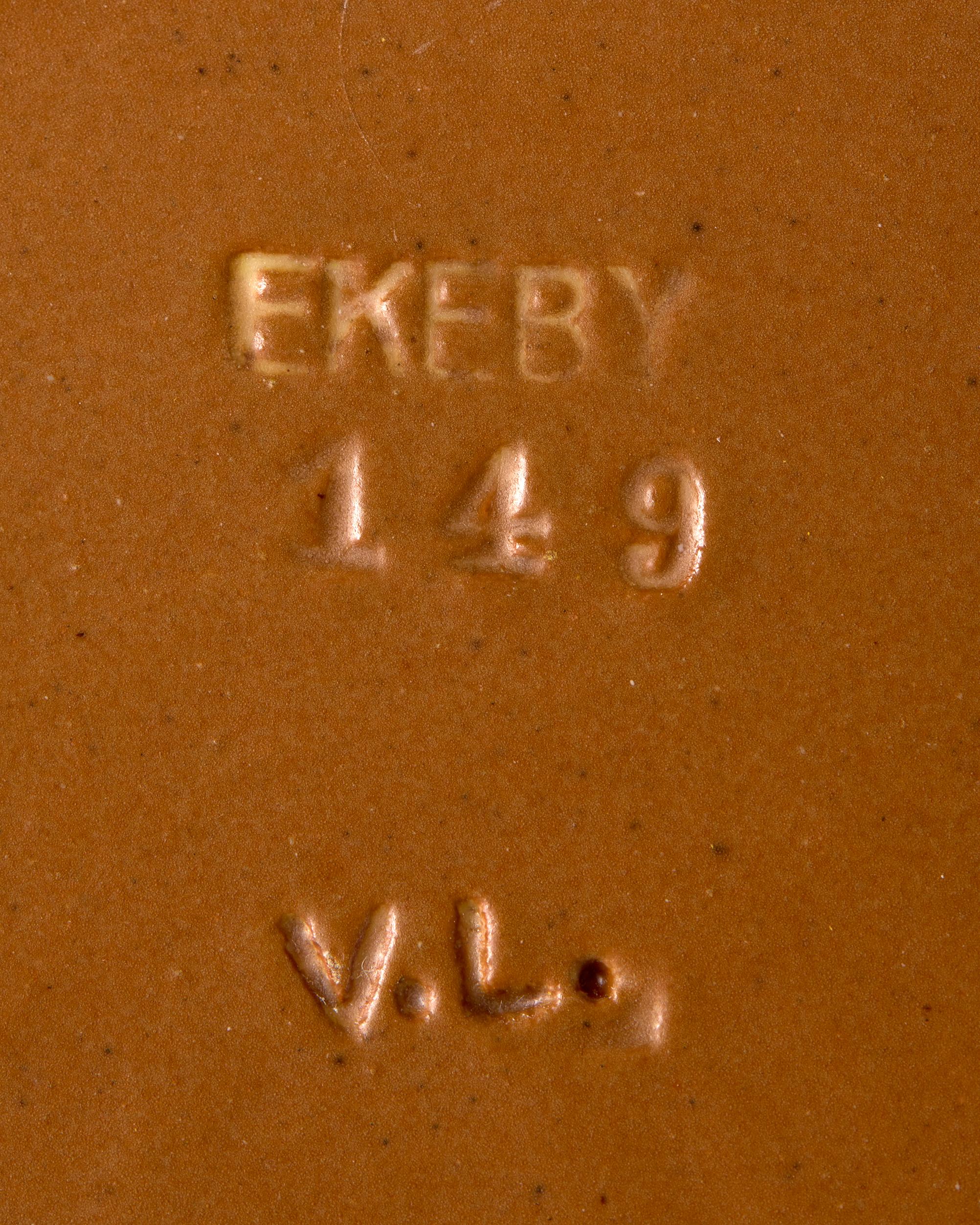 Earthenware Bowl designed by Vicke Lindstrand for Upsala Ekeby Sweden, 1940s For Sale