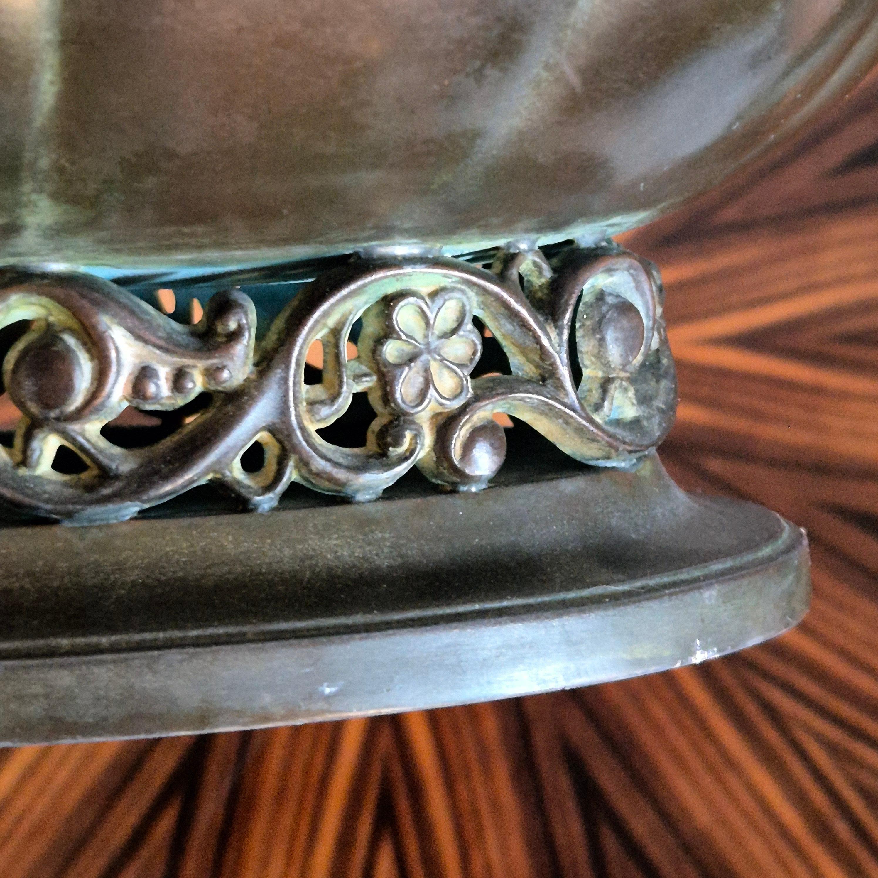 Metallo Ciotola, metallo disko di Just Andersen, Danish Grace 1920/30s in vendita