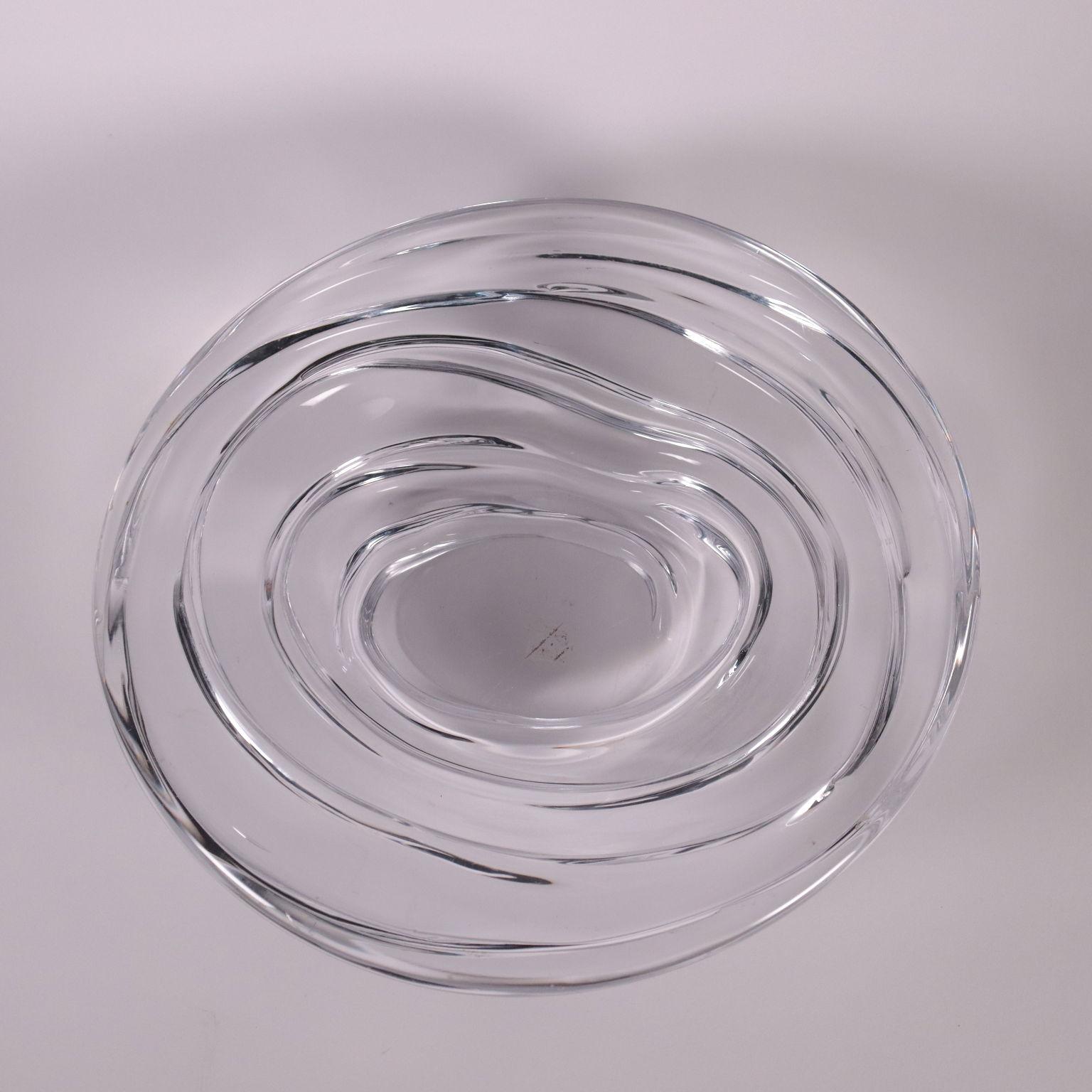 Mid-Century Modern Bowl Glass Italy 1960s-1970s Carlo Moretti Murano Manufacture