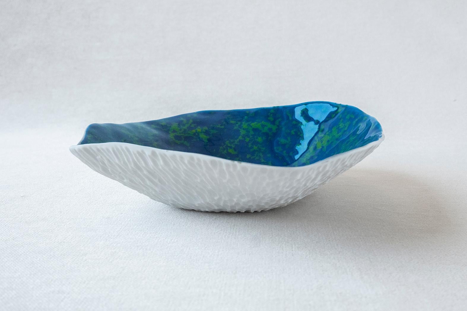 Bowl / Handmade Porcelain Tableware / Blue Lagoon / Indulge Nº9 In New Condition For Sale In Amsterdam, NL