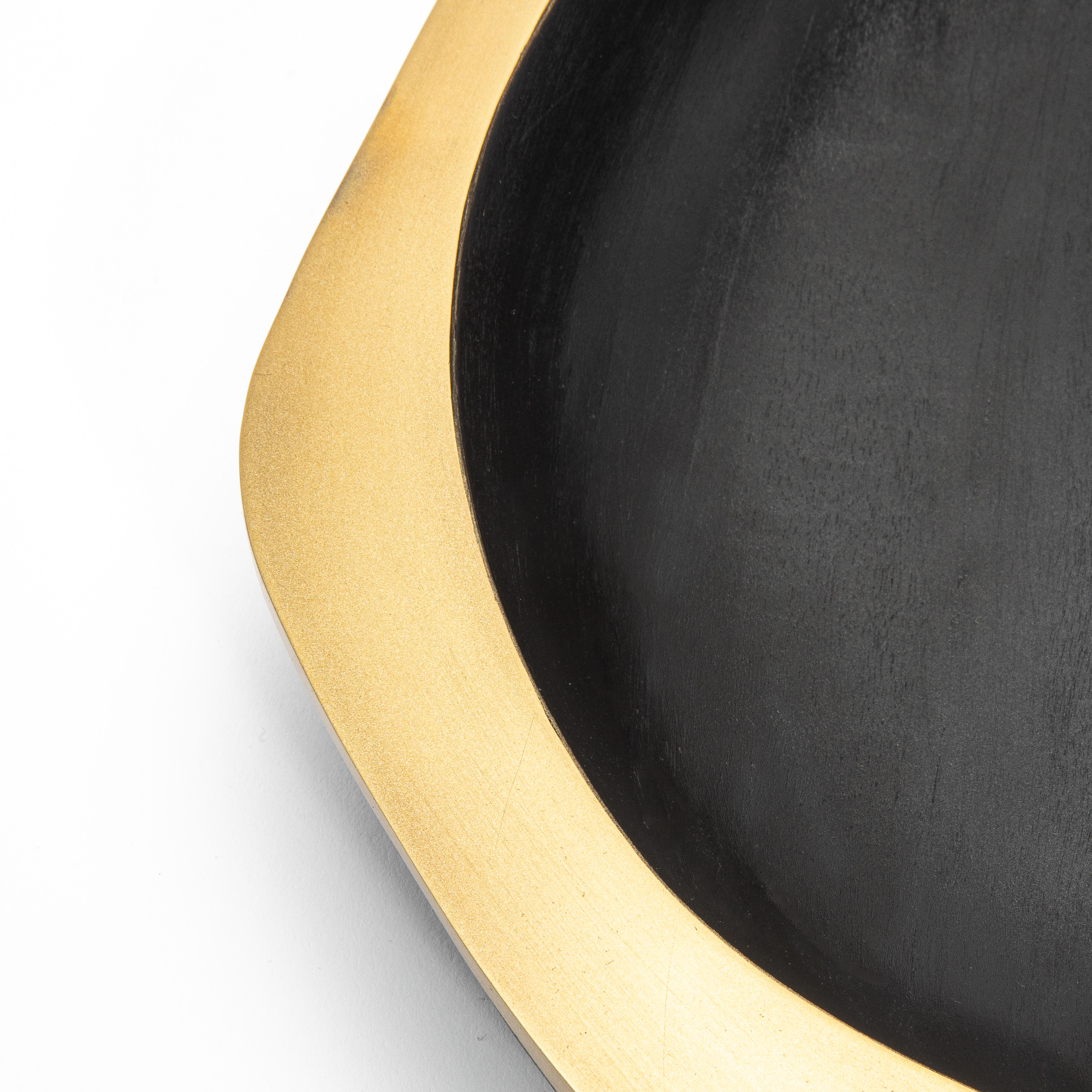 Bol en Oak Oak avec détails en laiton Patina Bronze par R&Y Augousti en vente 1