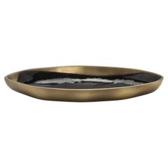 Ciotola in ottone patinato bronzo con dettagli in conchiglia nera di KIFU Paris