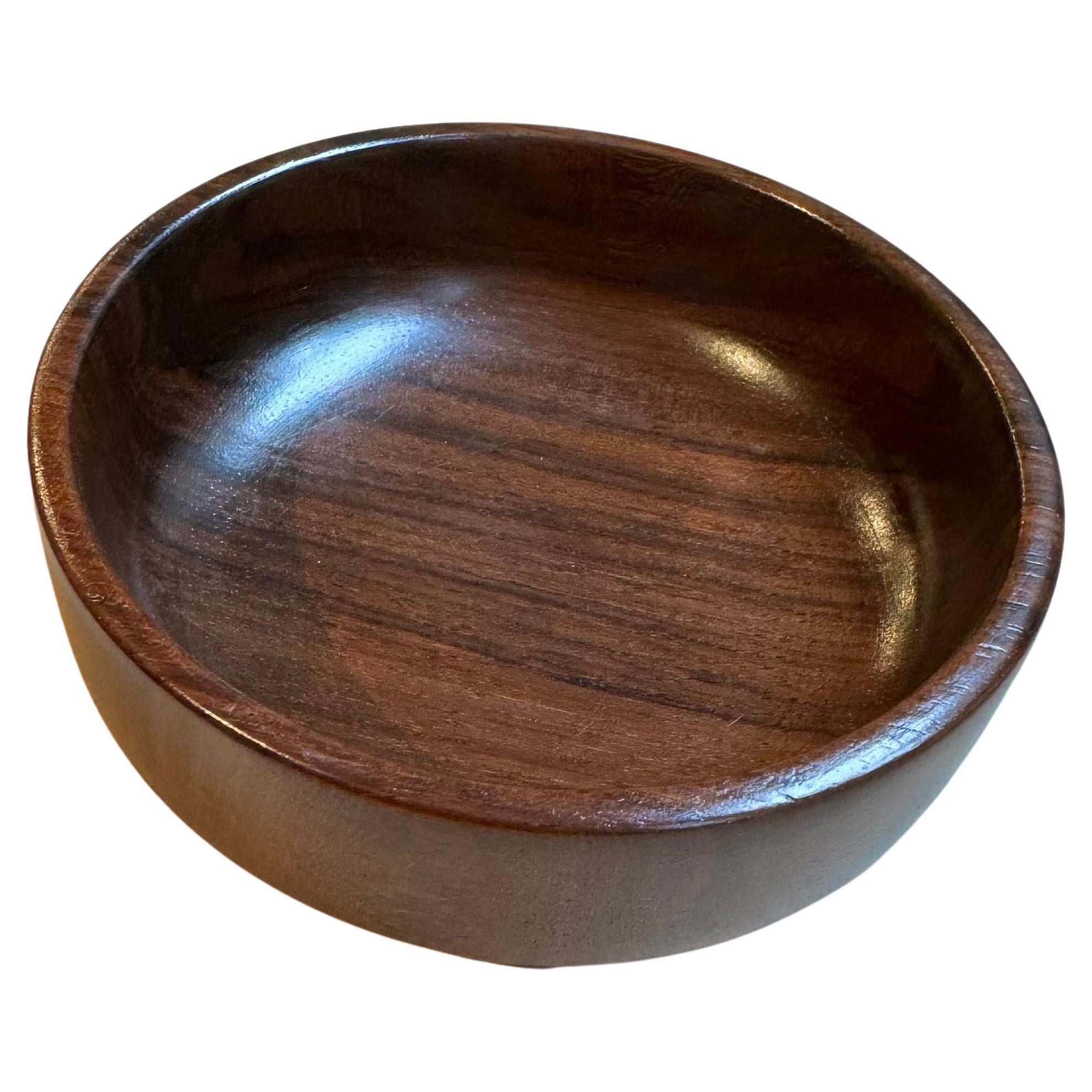 Bowl in Hardwood by Tropic Art, c. 1960s For Sale