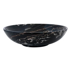 Handmade Big Fruit Bowl in Portoro Marble