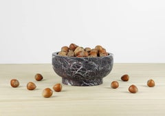 Neue moderne Schale aus rotem Levanto-Marmor, Schöpfer Cristoforo Trapani