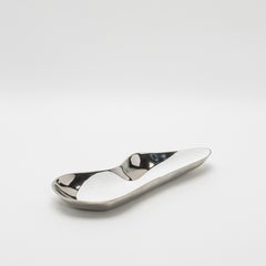 Bowl in Stainless Steel with White Shagreen Details by KIFU Paris