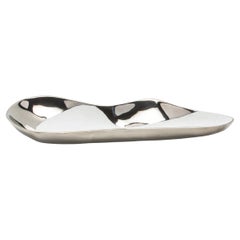 Bowl in Stainless Steel with White Shagreen Details by KIFU Paris