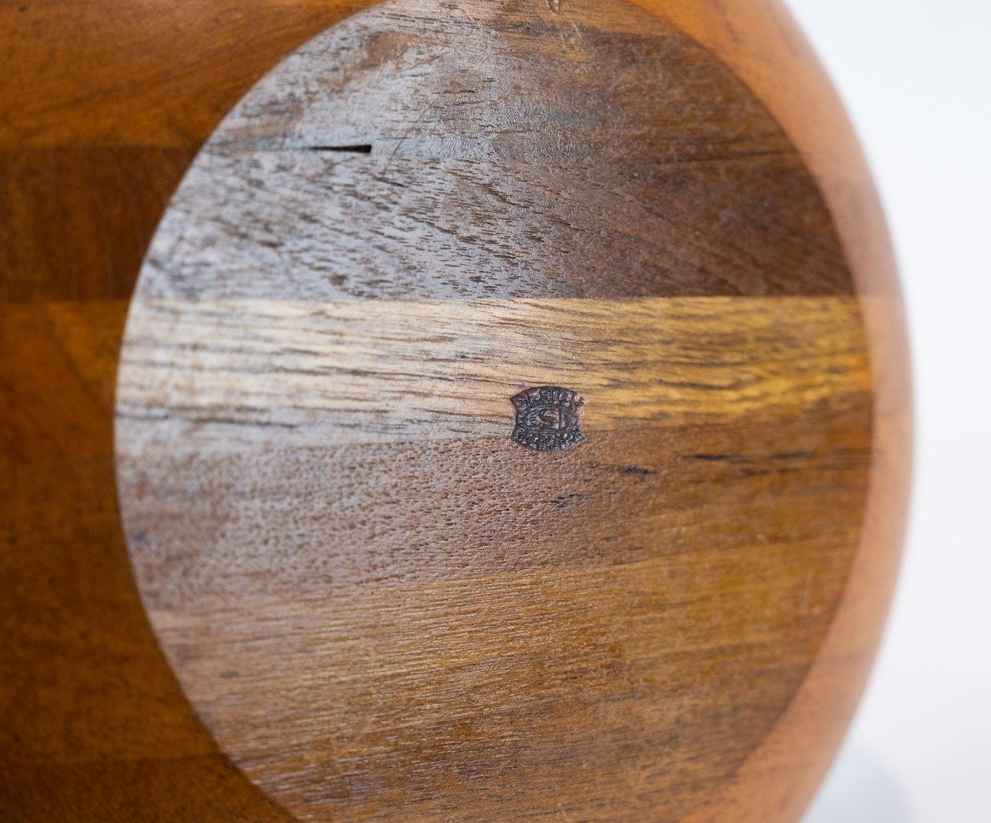 Danish Bowl Made In Teak By Jens Harald Quistgaard From 1960s For Sale