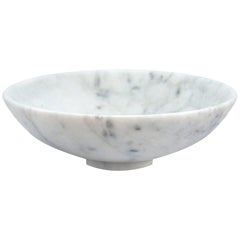 Bowl in White Carrara Marble 23.5 cm diameter
