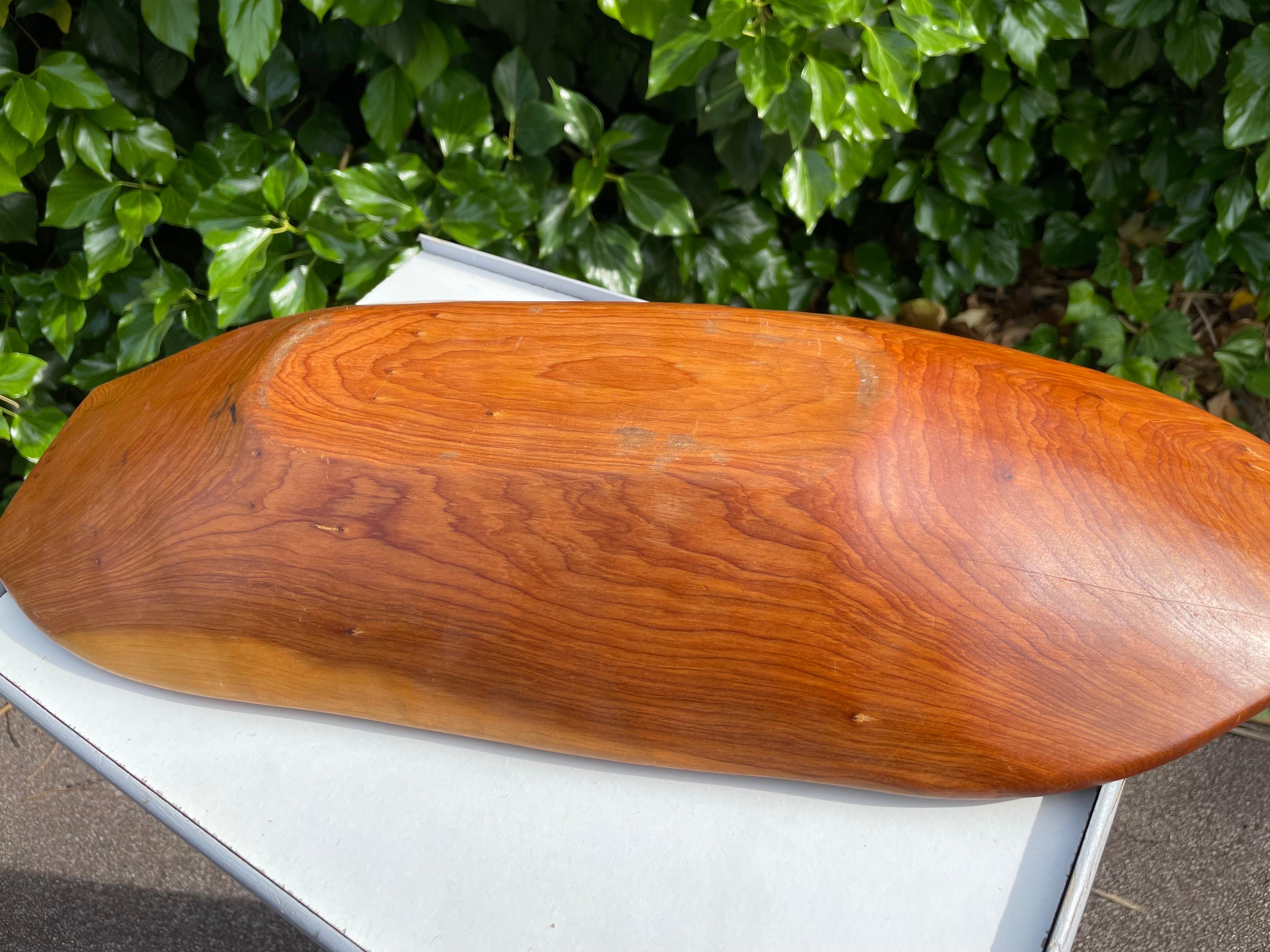Schale aus Holz oder dekorativer Korb, braune Farbe, skandinavisch, um 1960 (Ende des 20. Jahrhunderts) im Angebot