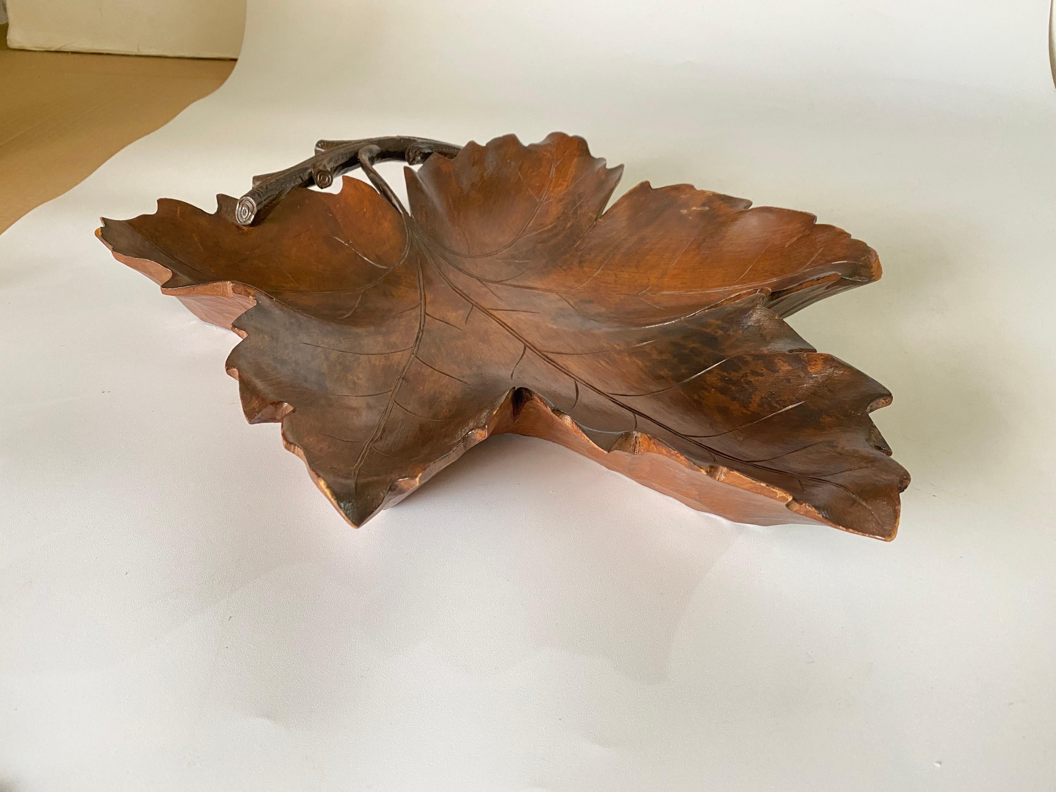 Swedish Bowl in Wood or Decorative Vde Poche Brown Color Scandinavian, circa 1960 For Sale