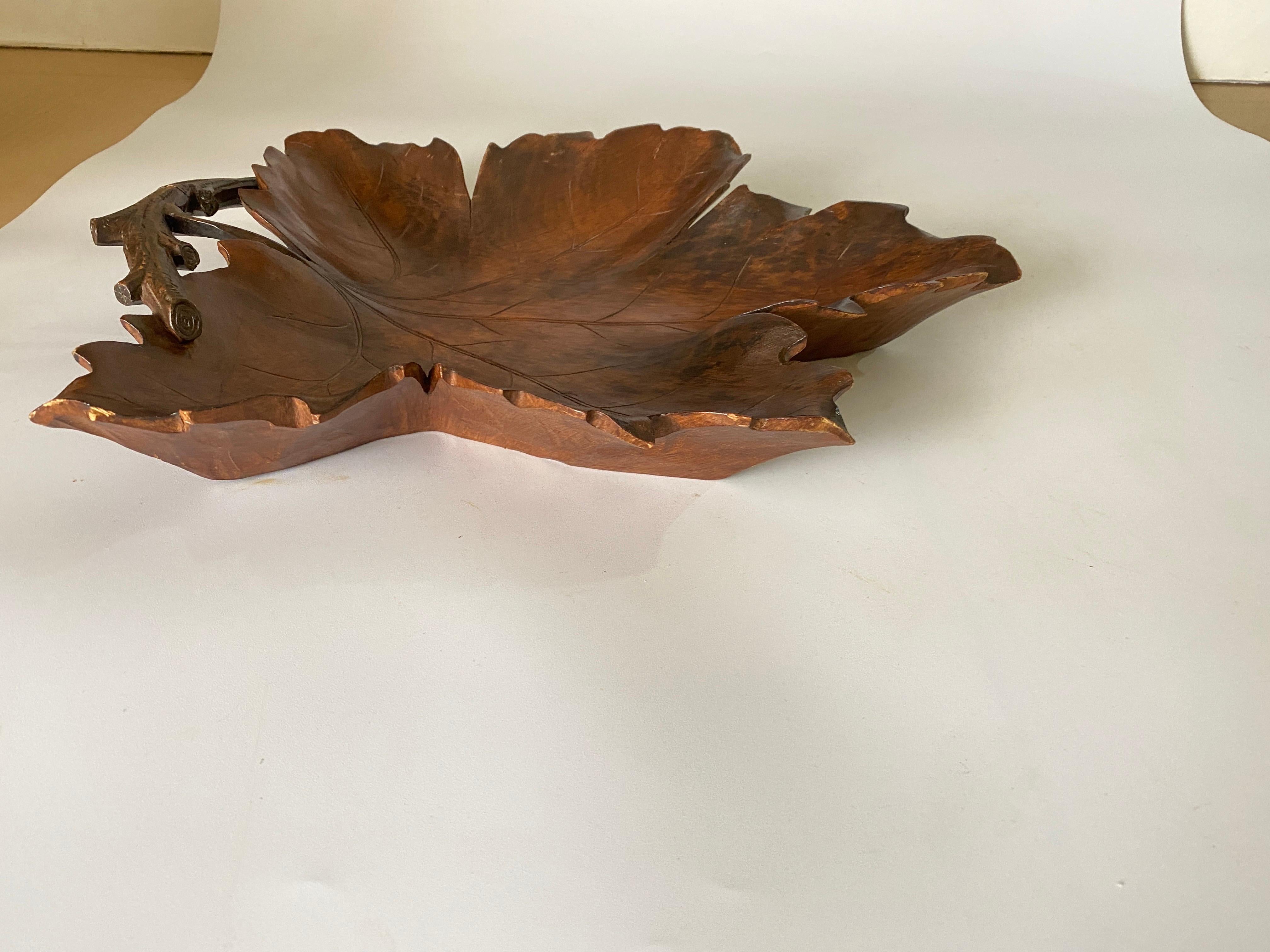 Schale aus Holz oder Dekoschale aus braunem Vde Poche-Holz, skandinavisch, um 1960 im Zustand „Gut“ im Angebot in Auribeau sur Siagne, FR